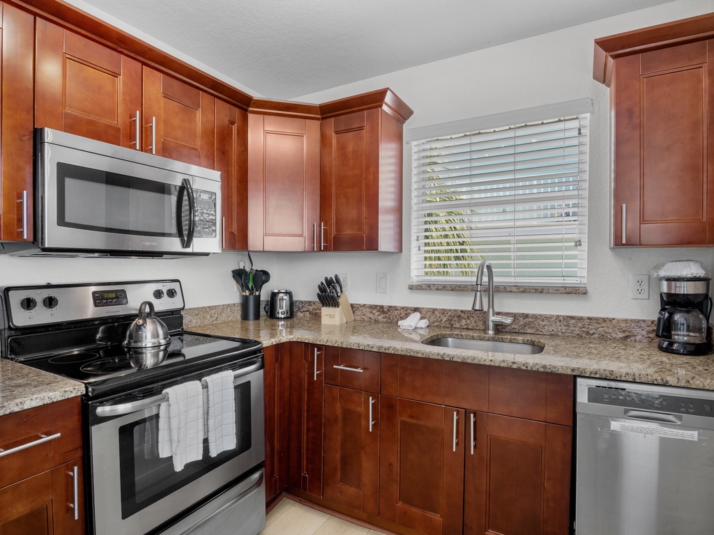 Modern kitchen with all appliances
