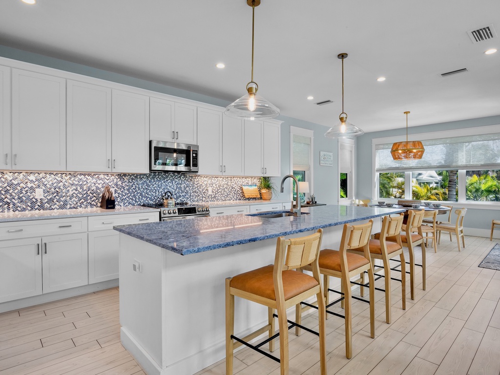 Gourmet kitchen with a spacious island