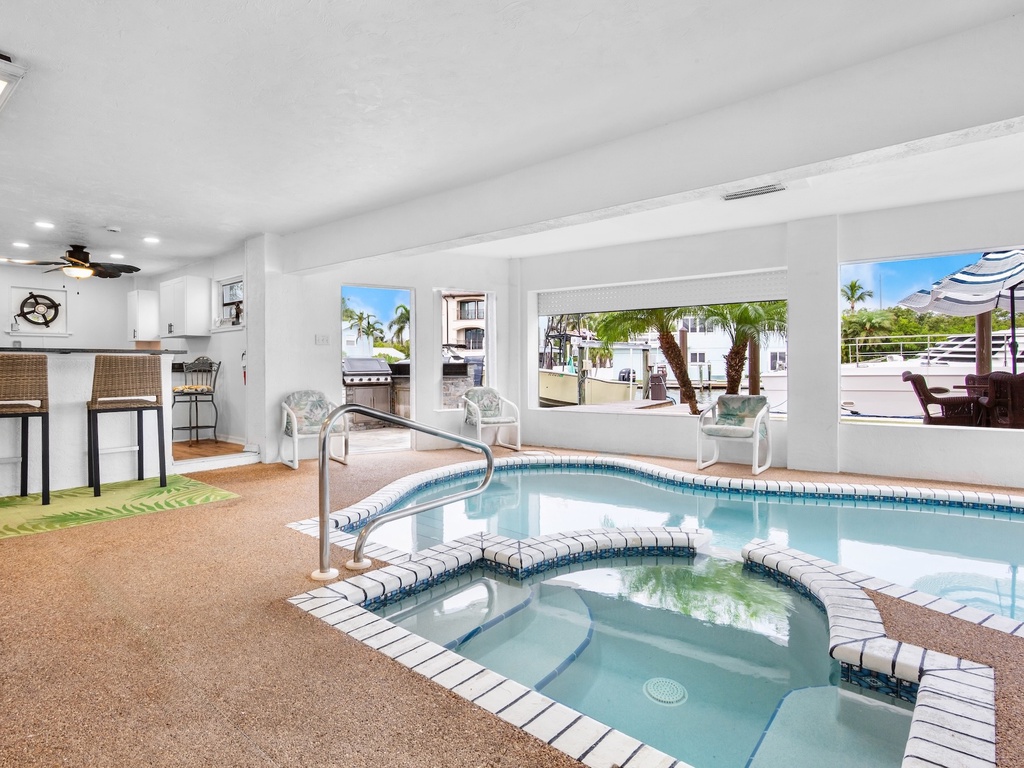 Indoor Pool and Spa Area