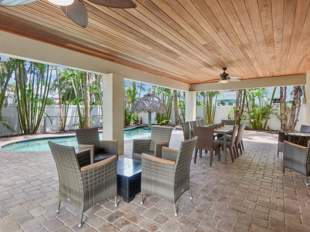 Poolside Seating Area
