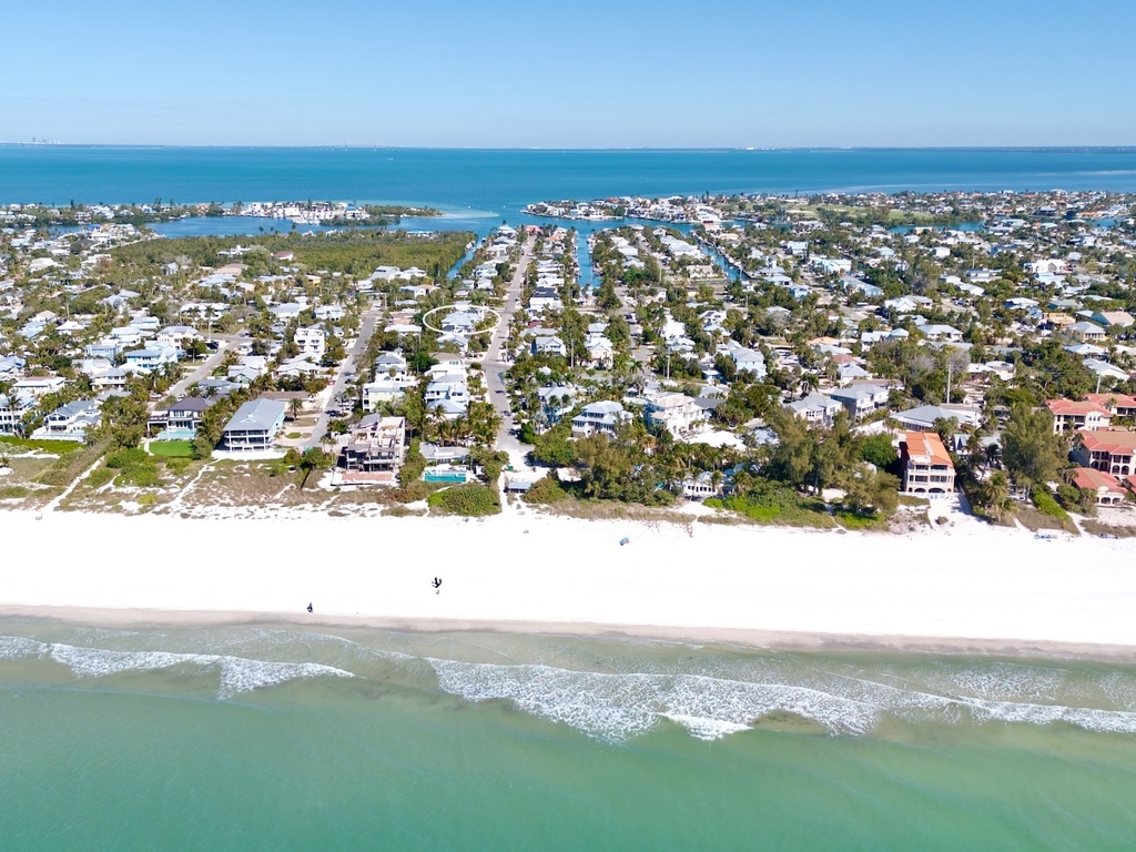 Aerial view of beach