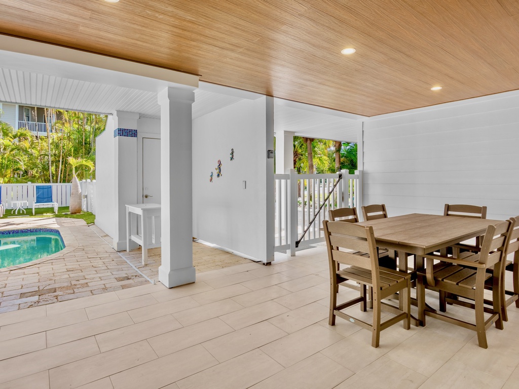 Poolside Dining Area