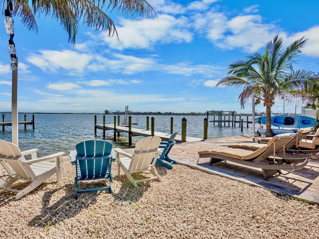 Outdoor Lounge Area with Dock Access