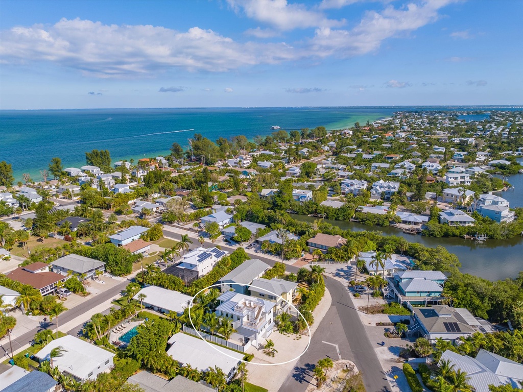 Stunning aerial view of property