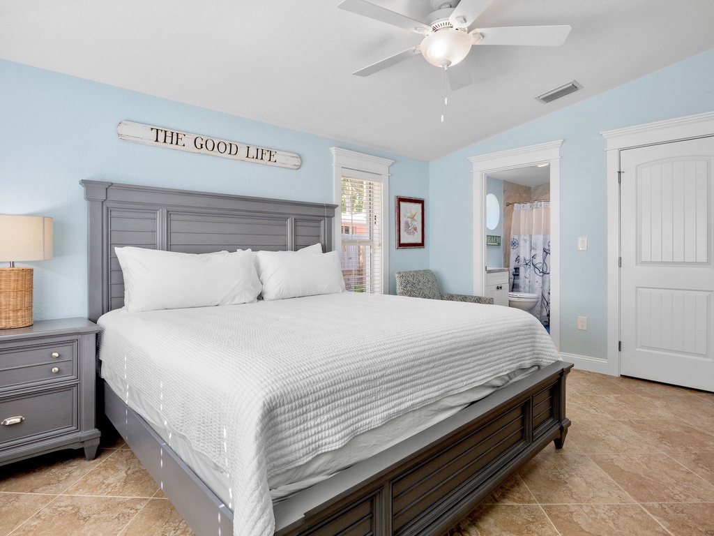 Primary Bedroom, King bed