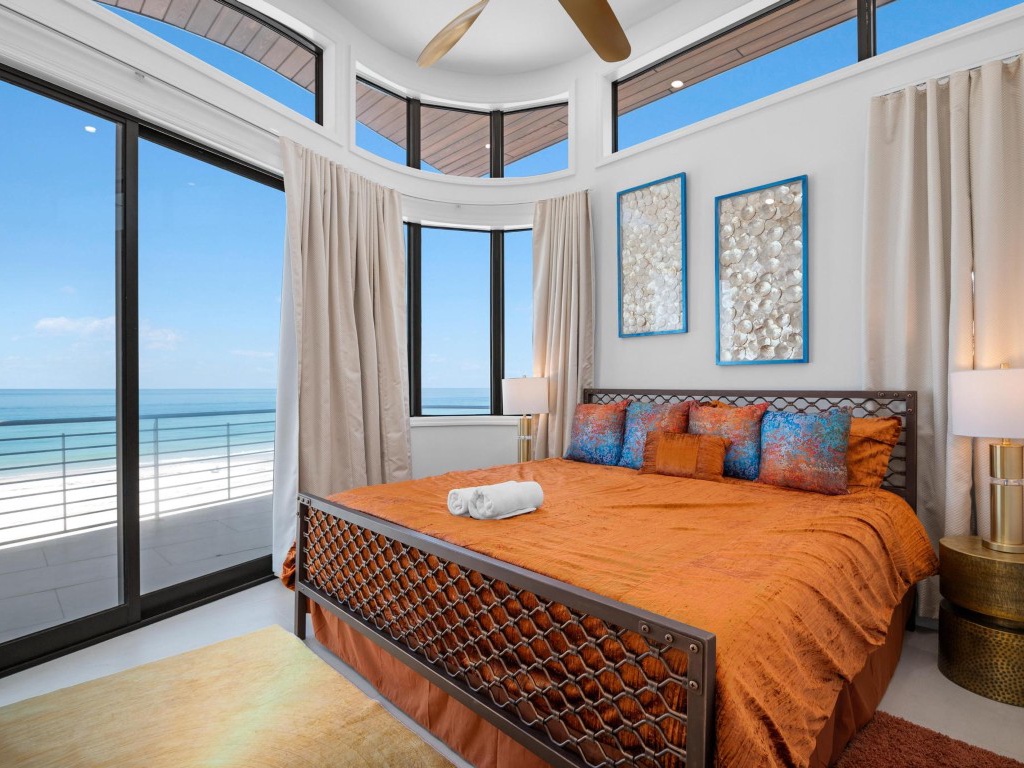 Primary Bedroom and Balcony