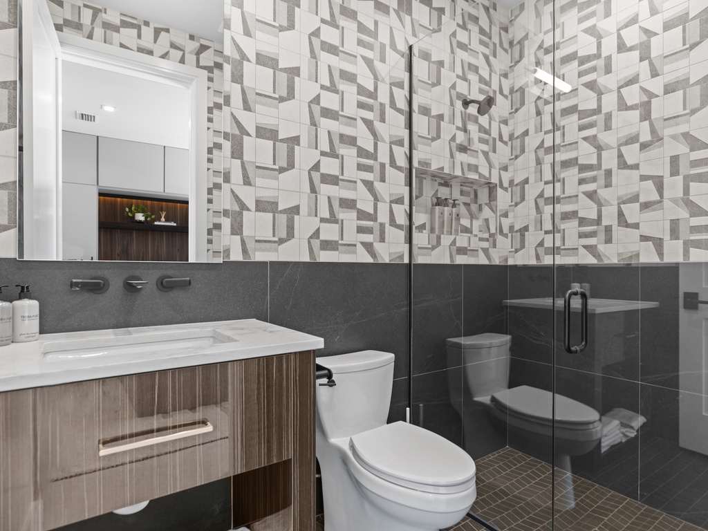 Third bathroom with walk-in shower