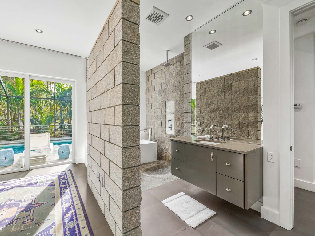 Master Bedroom with Unique, Custom En Suite Bathroom