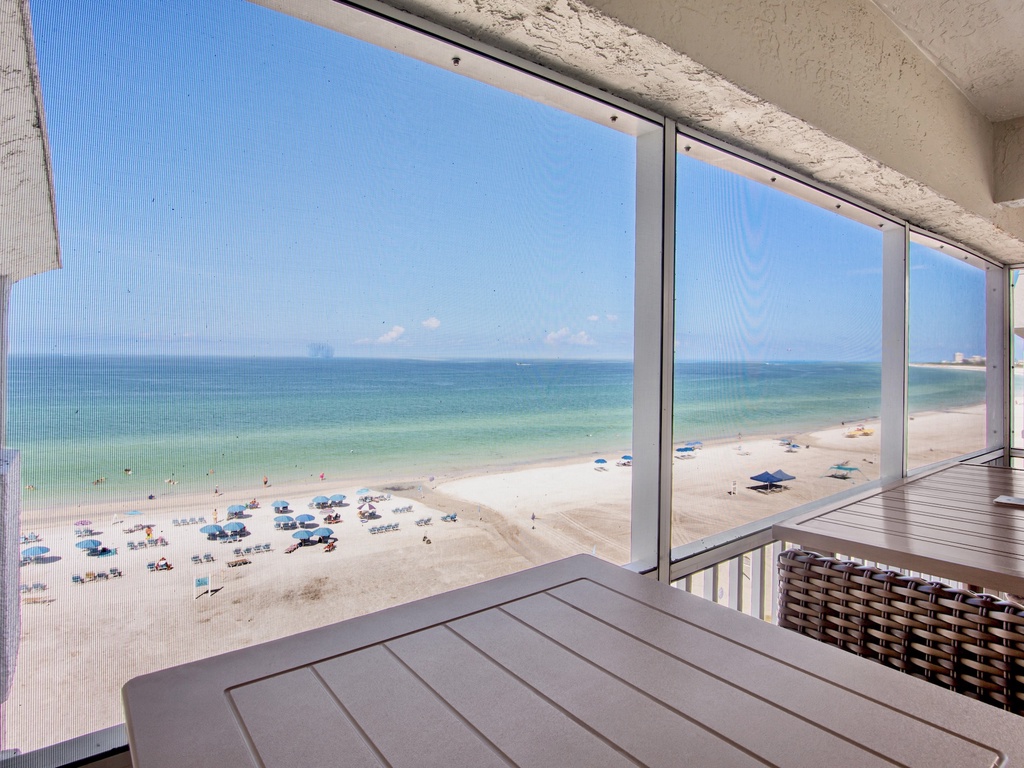 Screened In Balcony with Ocean View