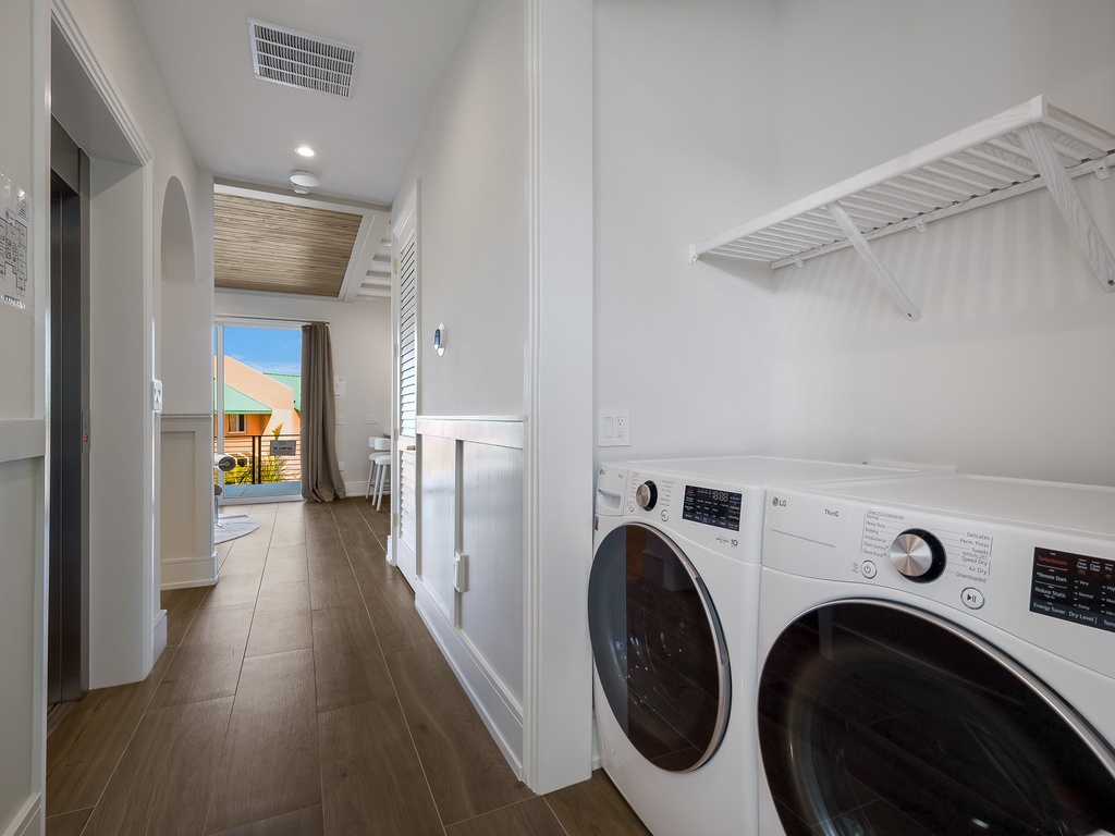 Top Floor - Washer and Dryer
