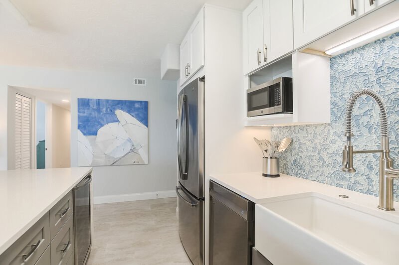 Bright kitchen with cooking essentials