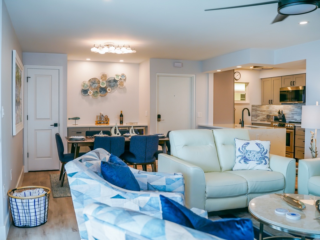Cozy living room with plush seating