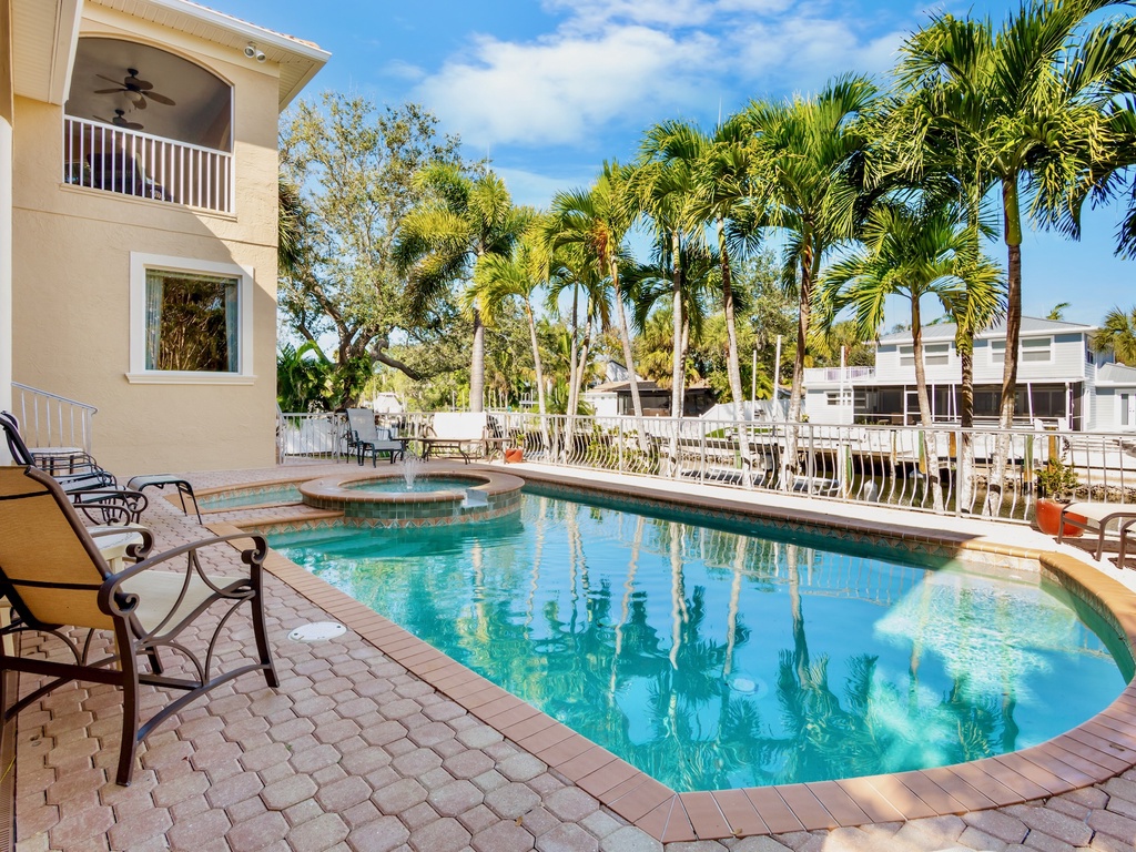 Private heated pool and in-ground spa