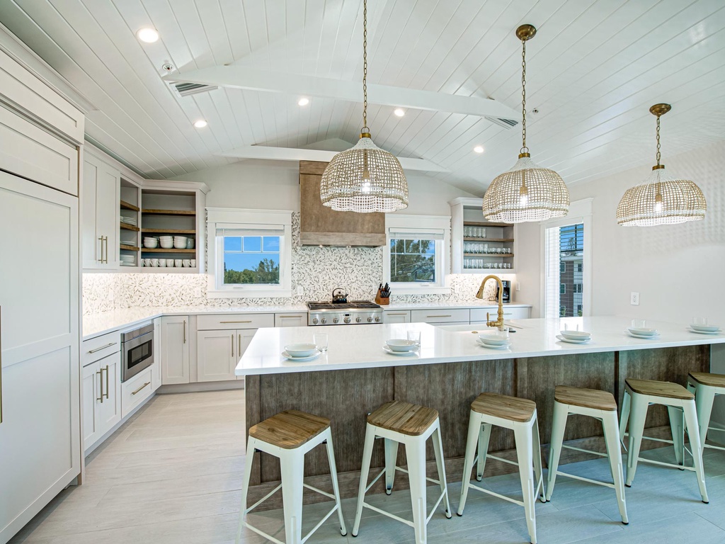 Kitchen with Gulf Views