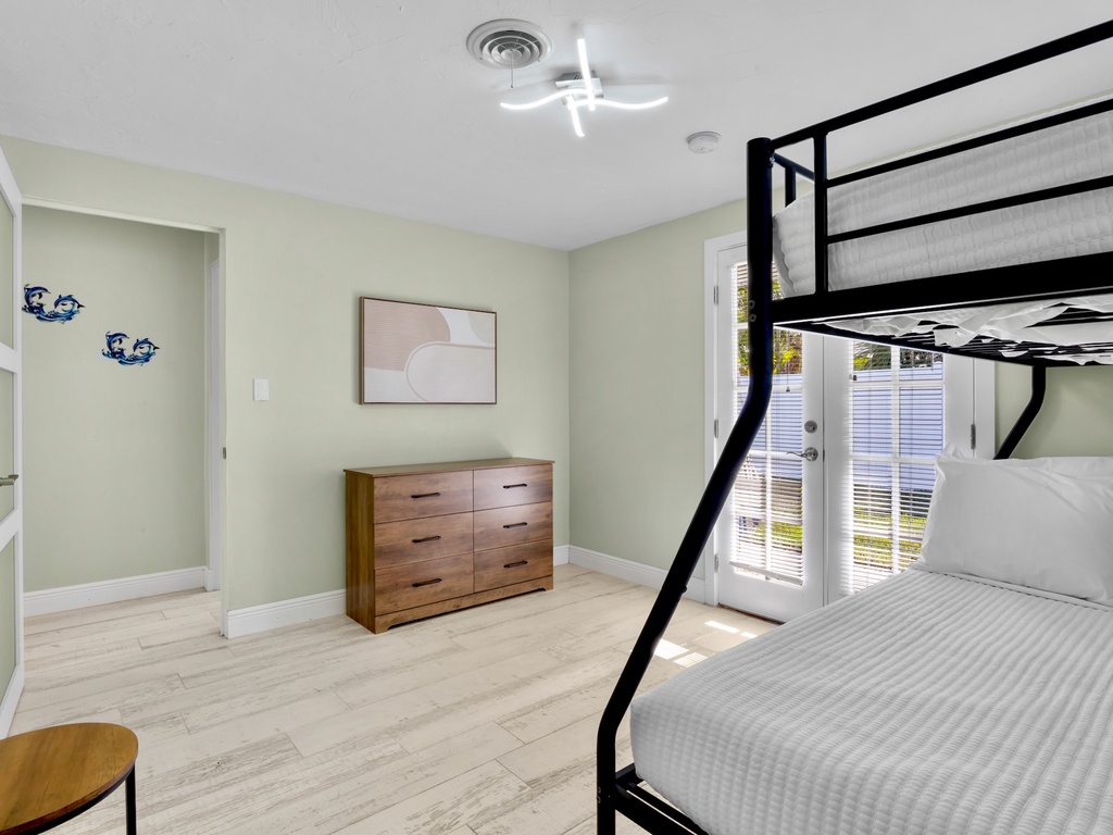 Third Bedroom, Twin over Full bunk bed with Twin trundle