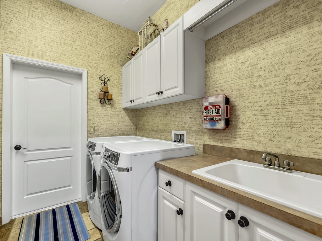Laundry room off the kitchen