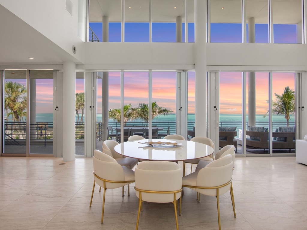 Dining Area with sweeping Sunset views
