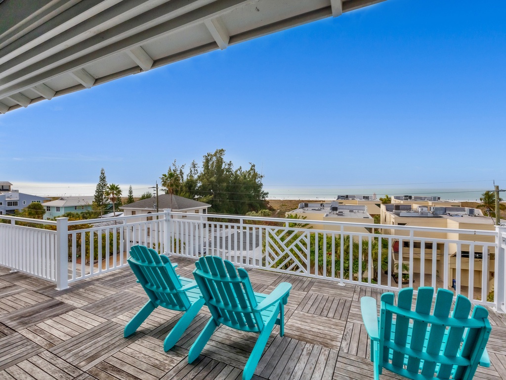 Balcony with comfortable chairs