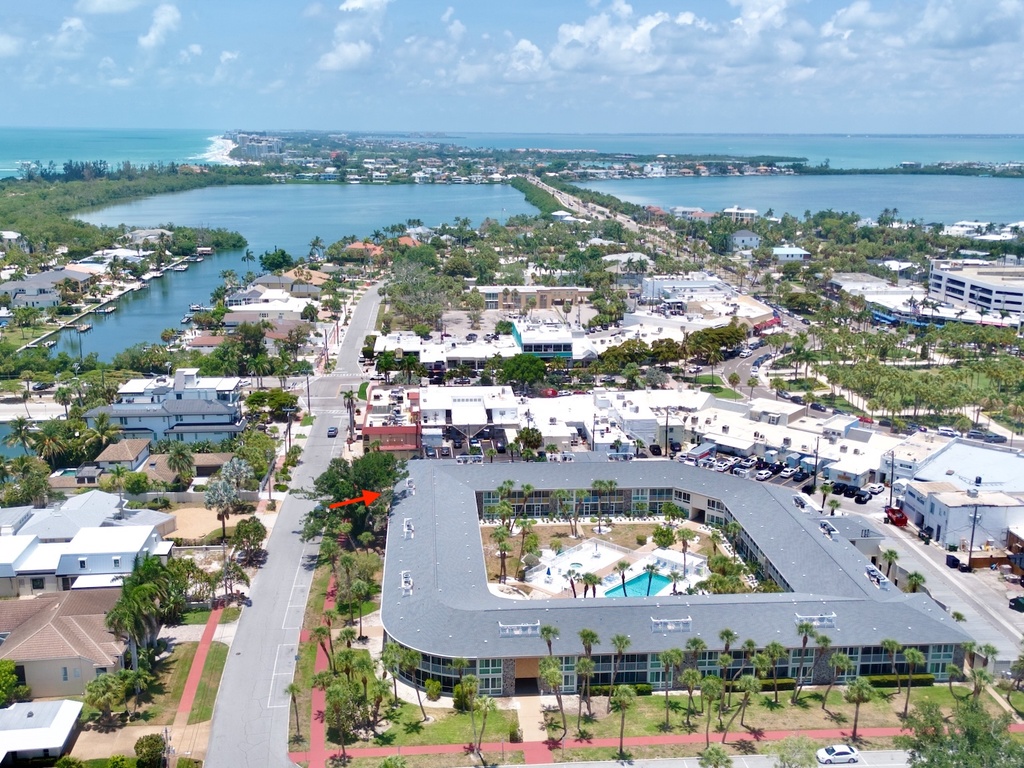 Aerial View - Lido Beach Oasis by Tropical Sands Accommodations