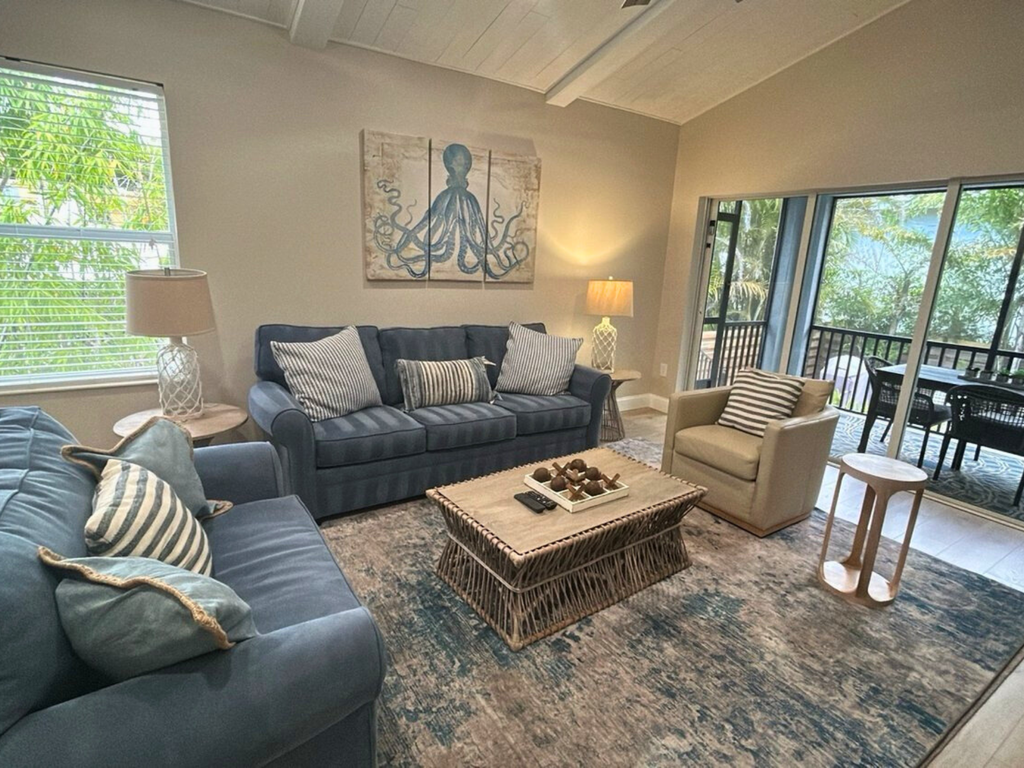 Living Room with Lanai Access