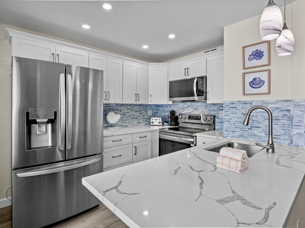 Modern kitchen with all appliances