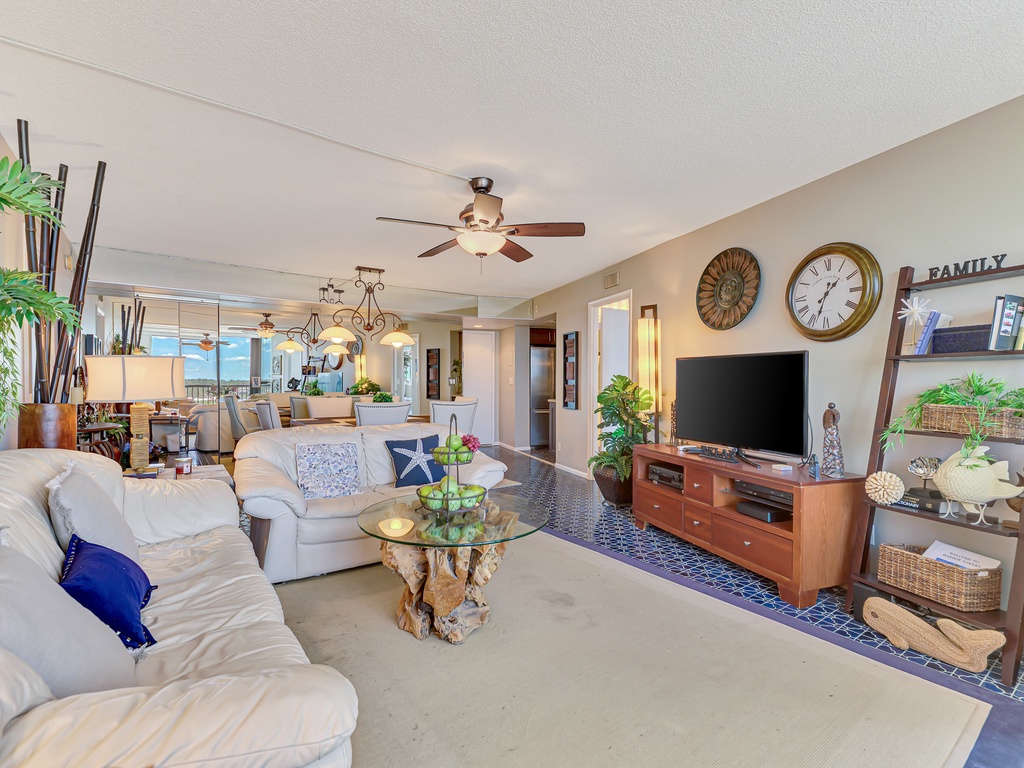 Living Room Seating with TV