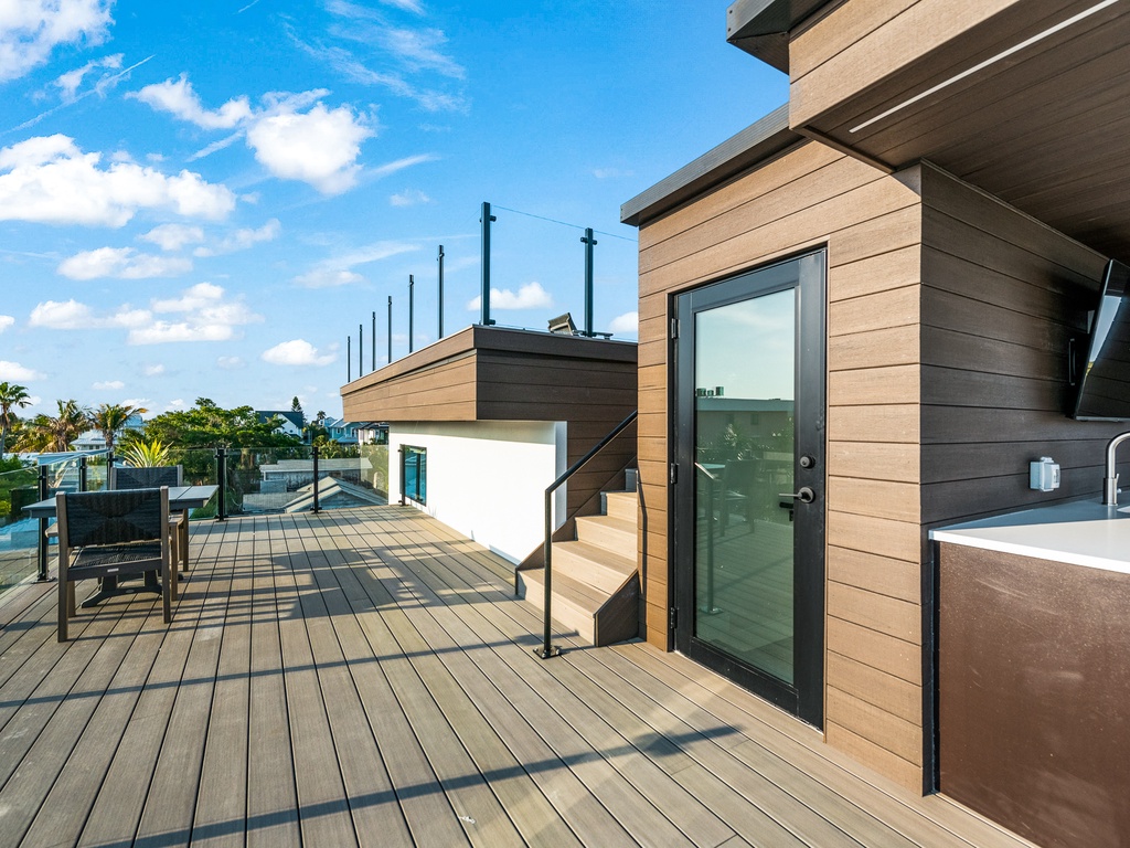 Rooftop terrace designed for relaxing