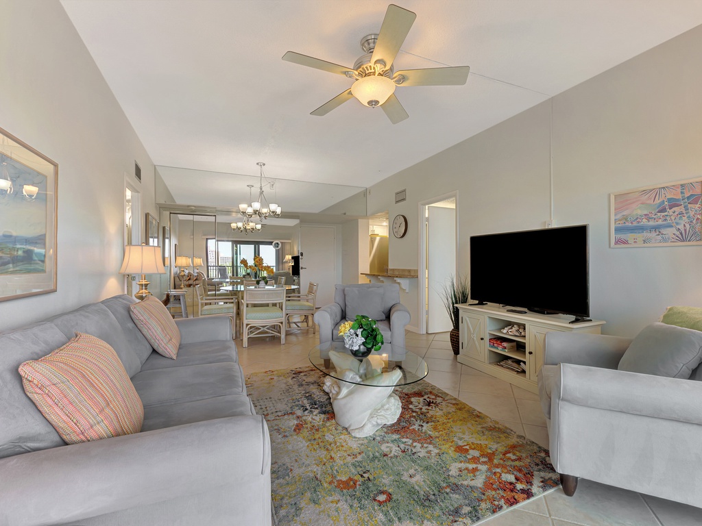 Open-concept living area