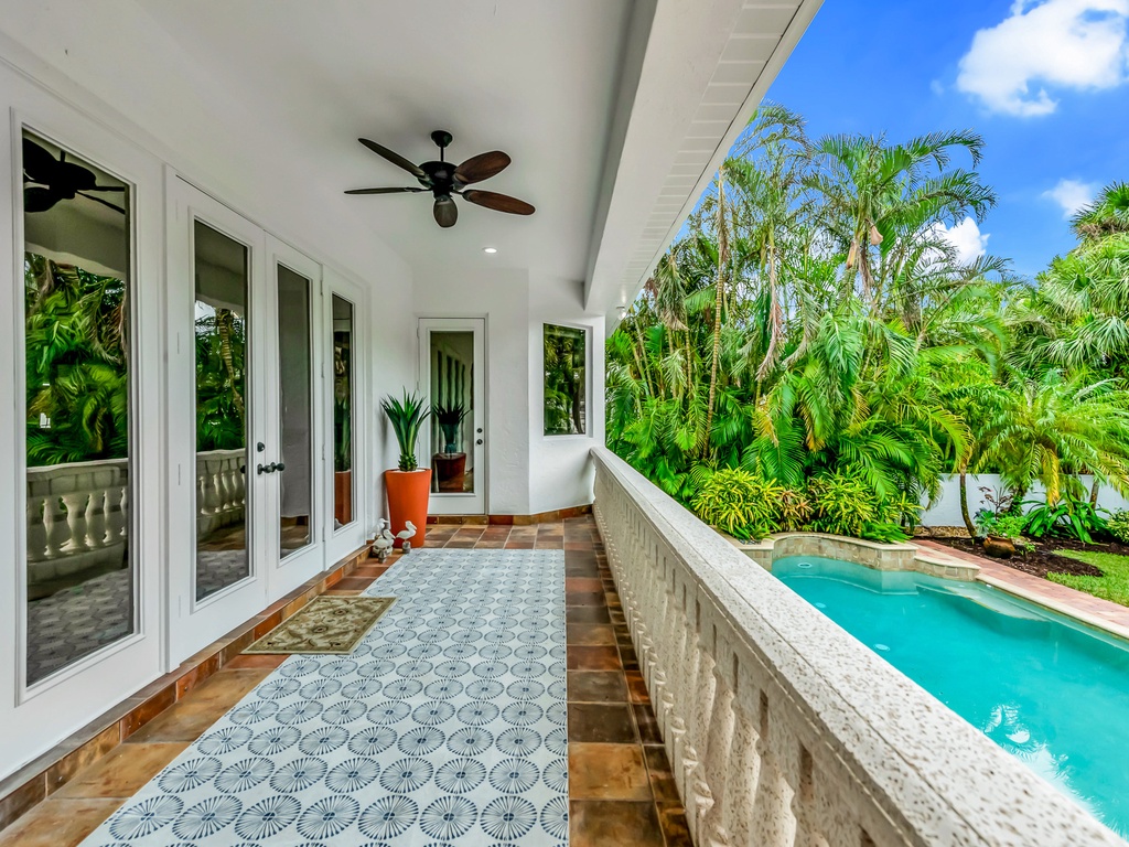 Deck off the living room