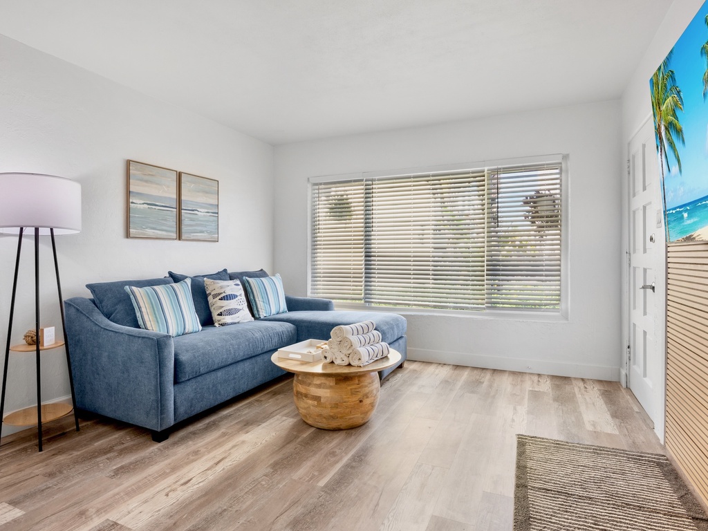 Living area with TV