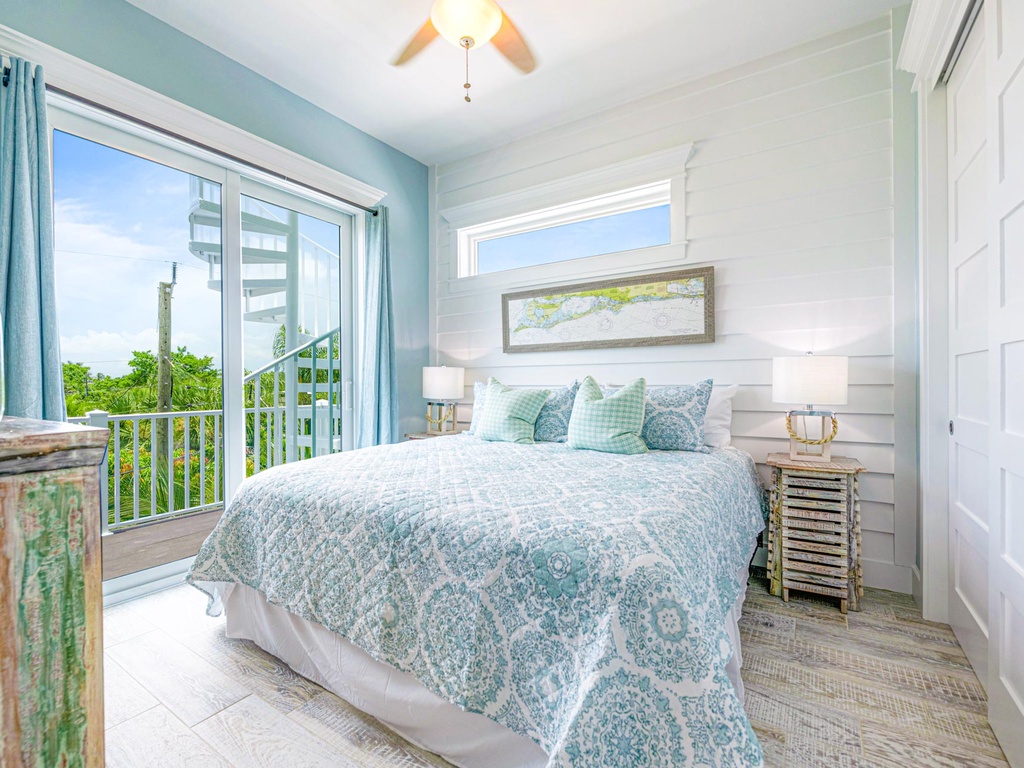 King Bedroom, Balcony and Access to Roof Top Deck