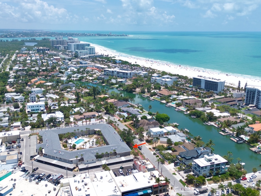 Aerial View - Lido Beach Oasis by Tropical Sands Accommodations