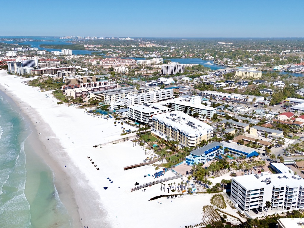Aerial View - Sunset by Siesta Key Luxury Rental Properties
