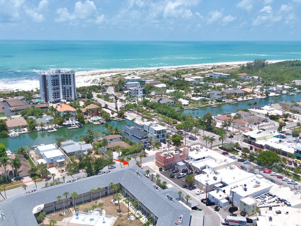 Aerial View - Lido Beach Oasis by Tropical Sands Accommodations