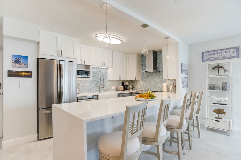 Modern kitchen with all appliances