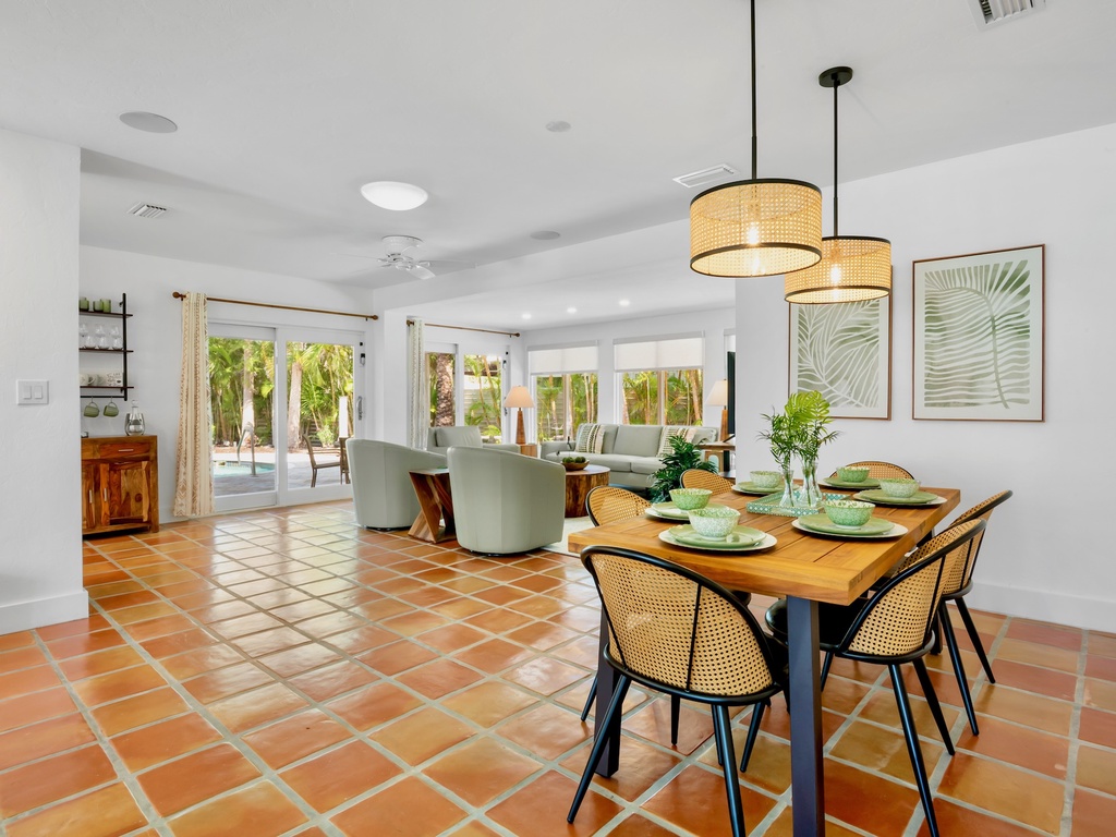 Dining table for shared meals