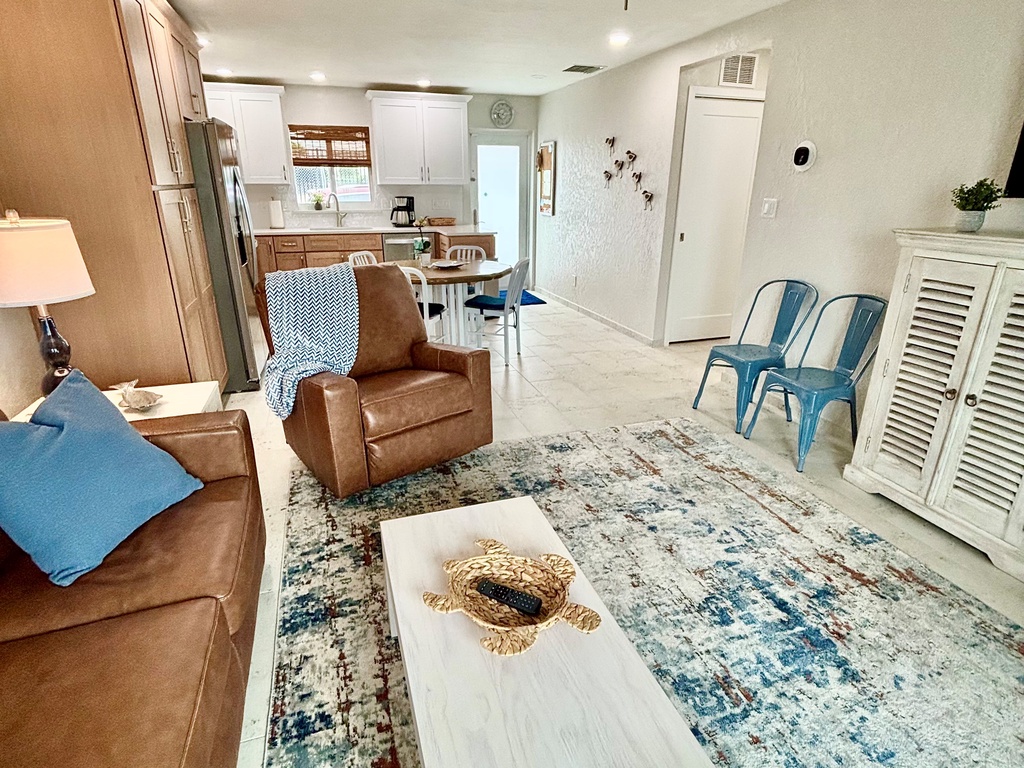 Open living room for family time