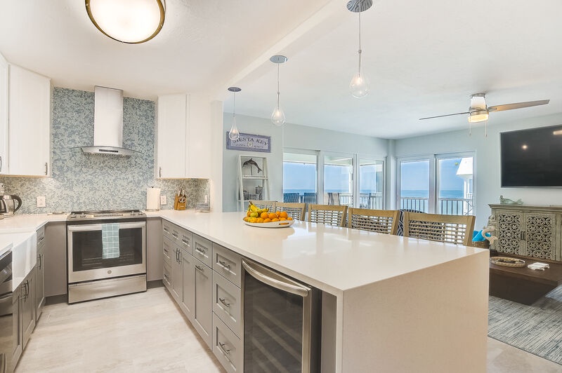 Modern kitchen with all appliances