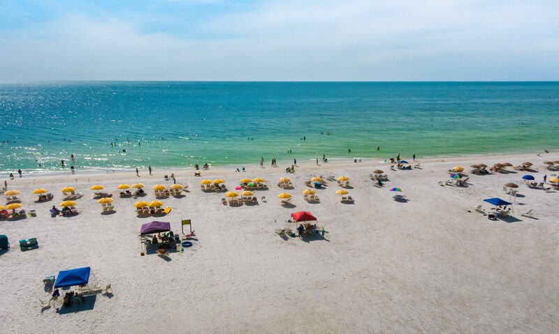 Relax on the pristine white sands