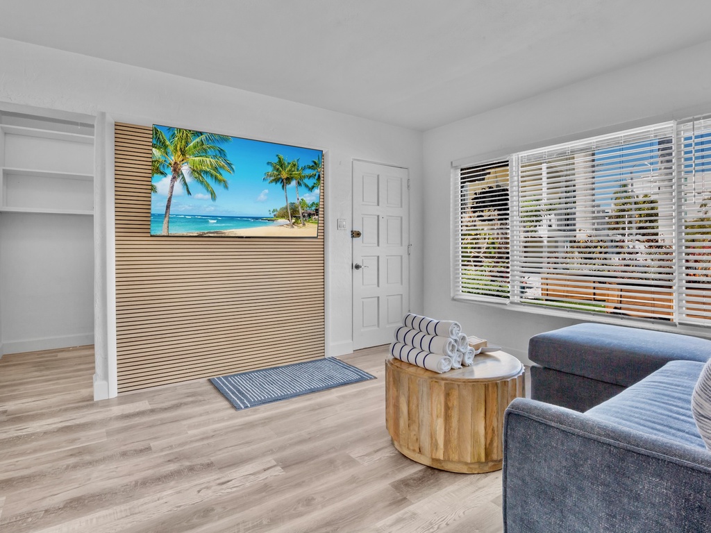 Living area with TV
