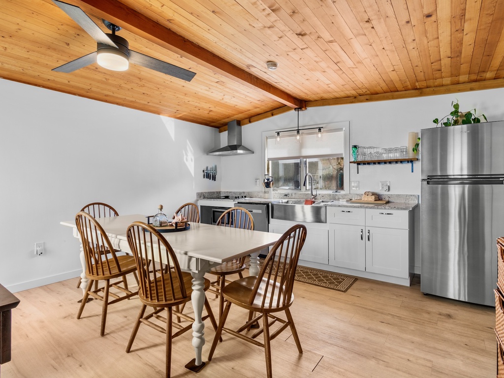 Open Dining and Kitchen Area