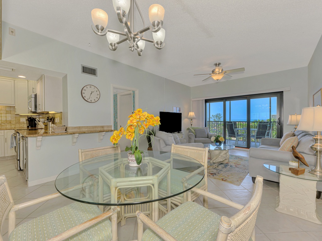 Open-concept dining area