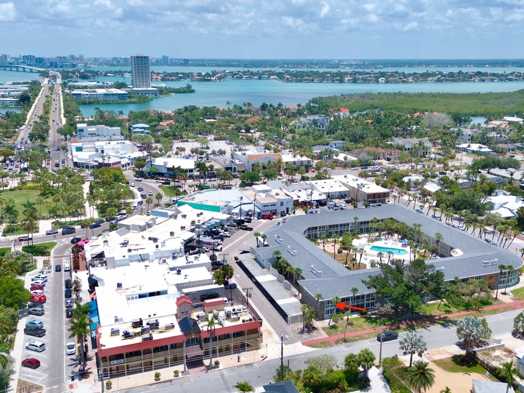 Aerial View - Lido Beach Oasis by Tropical Sands Accommodations