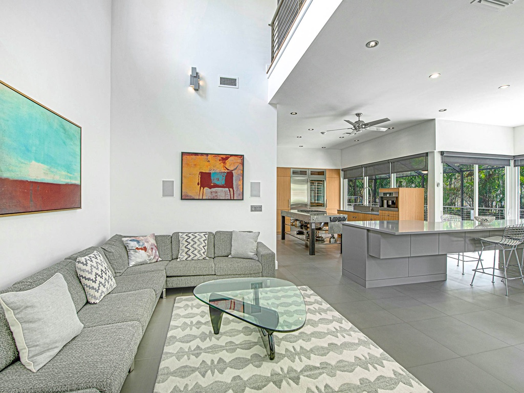 Bright Living Space with Smart TV