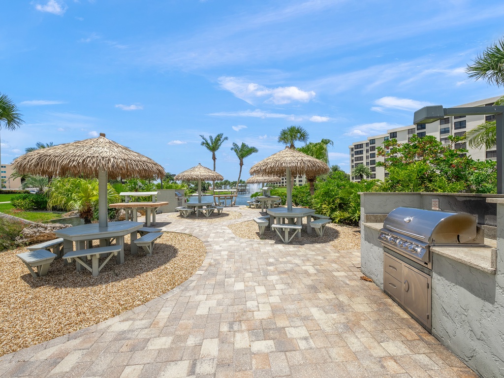 Gulf and Bay Club BBQ Grilling Area Mid-Property