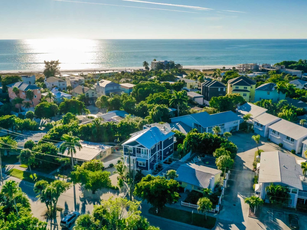 Ariel View of Home - Walk to Beach and Village