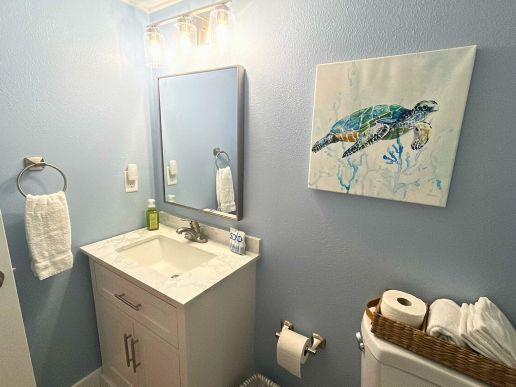 Hall Bathroom, Full bath with walk-in shower