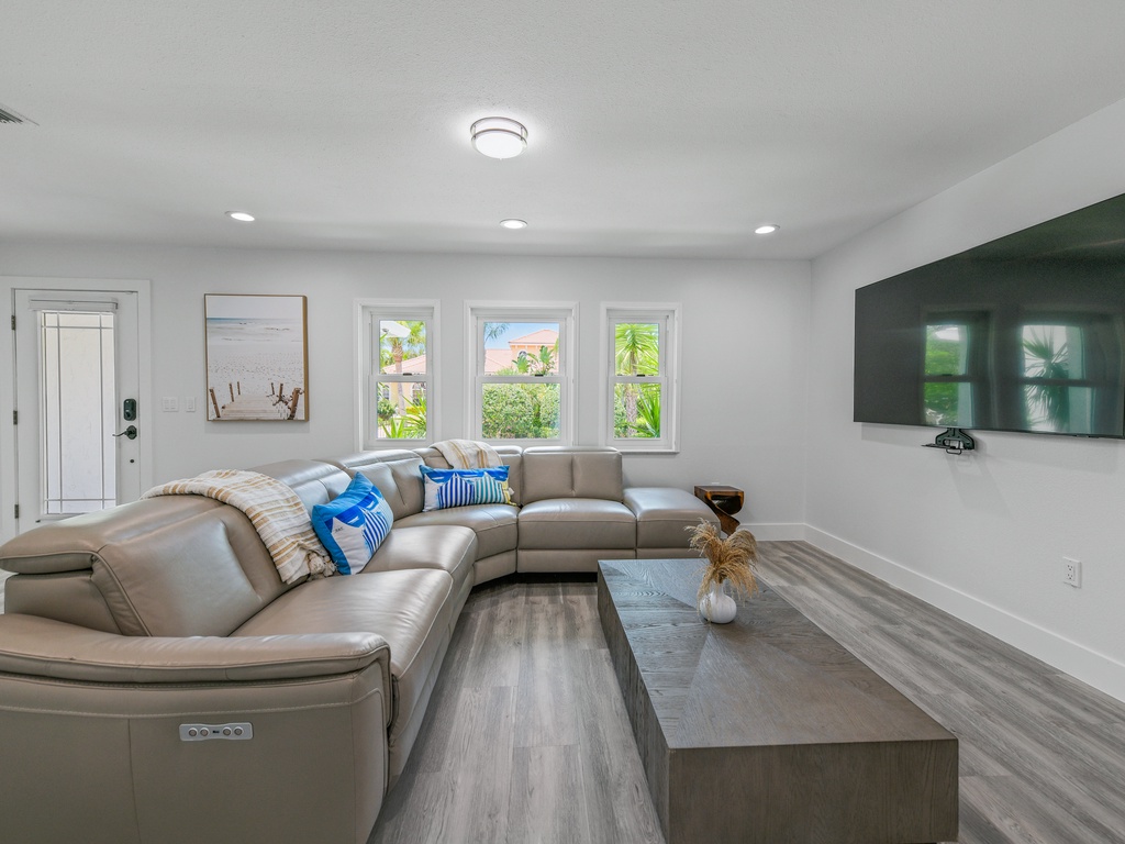 Cozy living room with plush seating