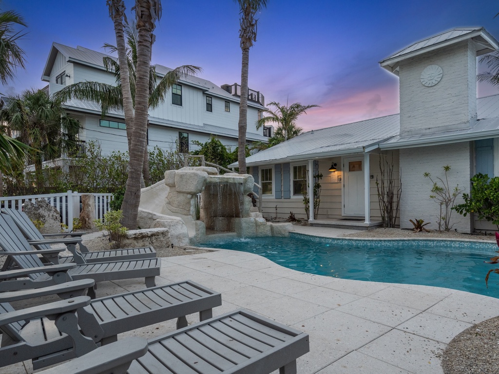 Poolside Loungers, Water Slide