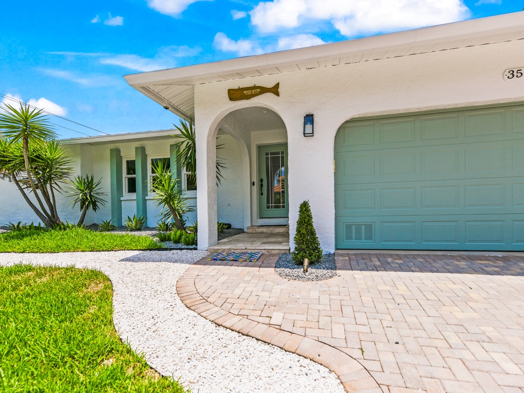 Stylish entry with coastal charm